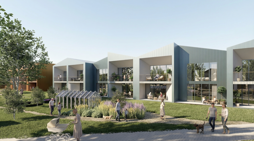 Kaasaegne ridaelamute ja eramute arendus